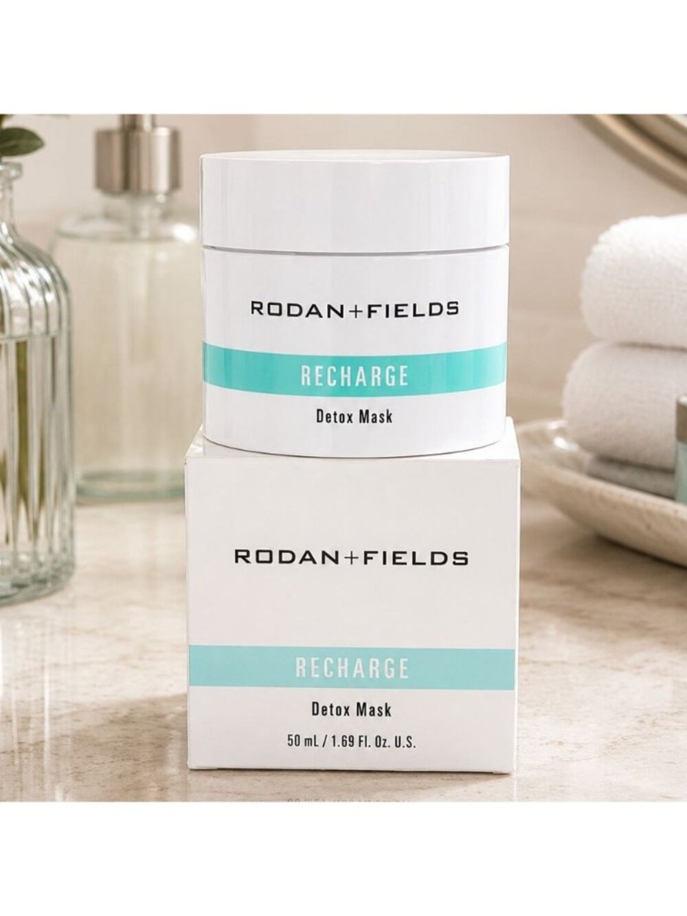 Rodan + Fields Recharge Detox Mask 1.69 oz 50 ml Invasive Charcoal - NEW